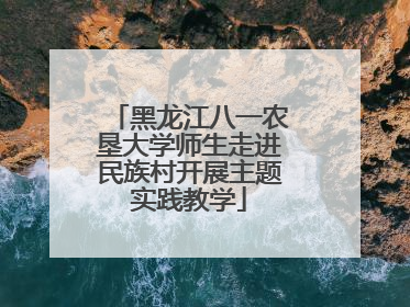 黑龙江八一农垦大学师生走进民族村开展主题实践教学