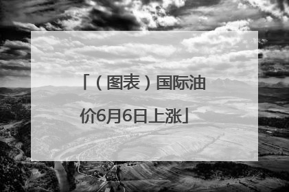 （图表）国际油价6月6日上涨