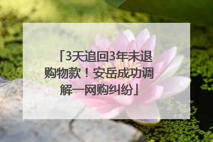 3天追回3年未退购物款！安岳成功调解一网购纠纷