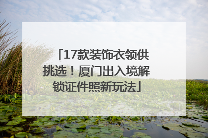 17款装饰衣领供挑选！厦门出入境解锁证件照新玩法