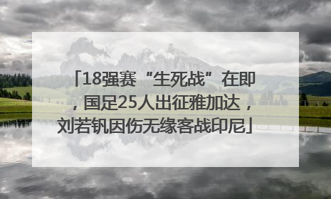 18强赛“生死战”在即，国足25人出征雅加达，刘若钒因伤无缘客战印尼