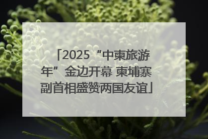 2025“中柬旅游年”金边开幕 柬埔寨副首相盛赞两国友谊