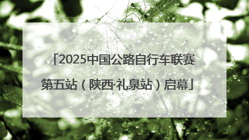 2025中国公路自行车联赛第五站（陕西·礼泉站）启幕