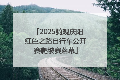 2025骑观庆阳红色之路自行车公开赛爬坡赛落幕