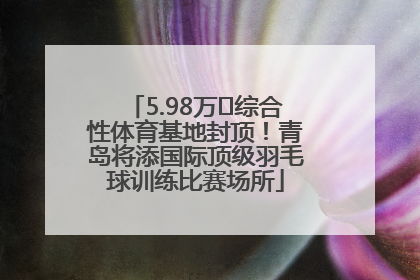5.98万㎡综合性体育基地封顶！青岛将添国际顶级羽毛球训练比赛场所