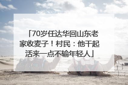70岁任达华回山东老家收麦子！村民：他干起活来一点不输年轻人
