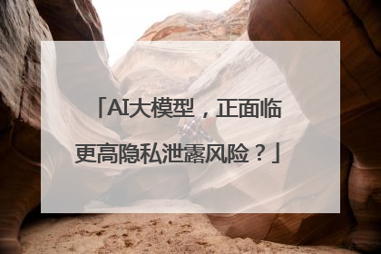 AI大模型，正面临更高隐私泄露风险？