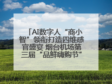 AI数字人“商小智”领衔打造四维感官盛宴 烟台机场第三届“品鲜嗨购节”智趣启航