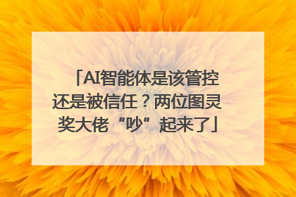 AI智能体是该管控还是被信任？两位图灵奖大佬“吵”起来了