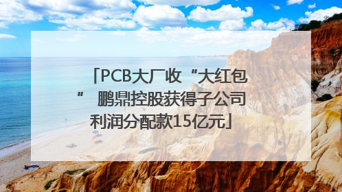 PCB大厂收“大红包” 鹏鼎控股获得子公司利润分配款15亿元